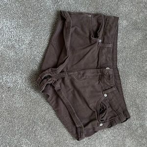 Teen/kids/tween Jean shorts (brown) small
